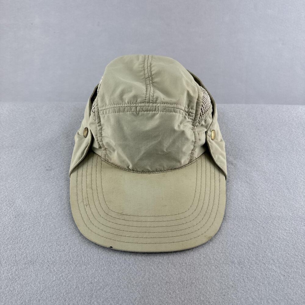 Tilley Endurables Airflo Cap Fitted Mens 7 1/2 Beige Sun Neck Flap Outdoor UV